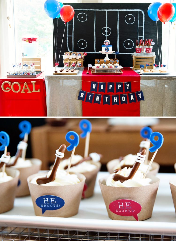 Modern Hockey Party Montreal Canadiens Inspired Hostess With The 