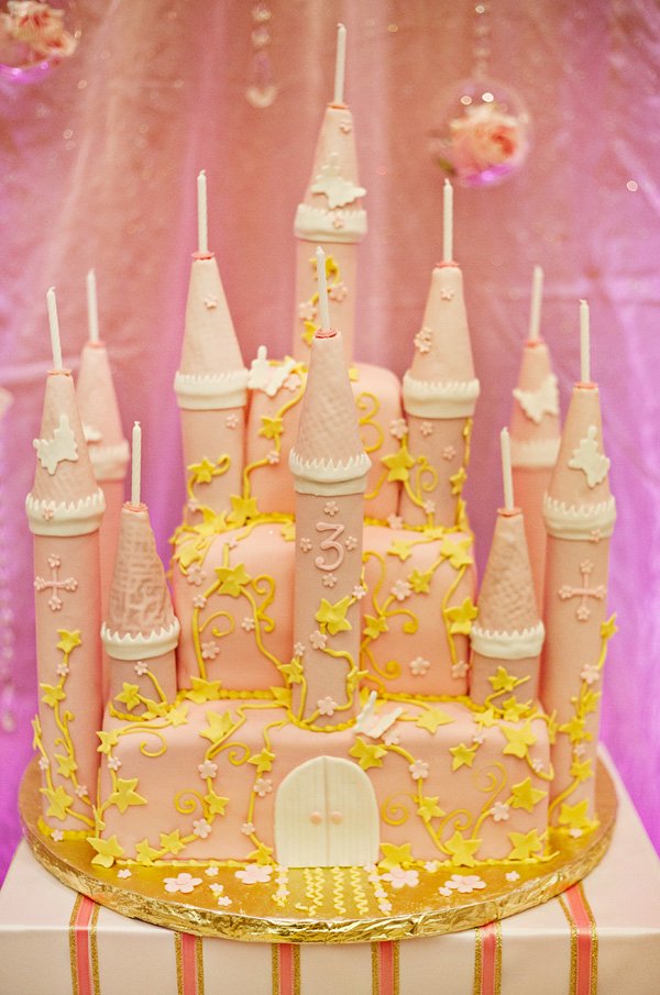 How To Make A Princess Castle Cake - Part 1 - YouTube